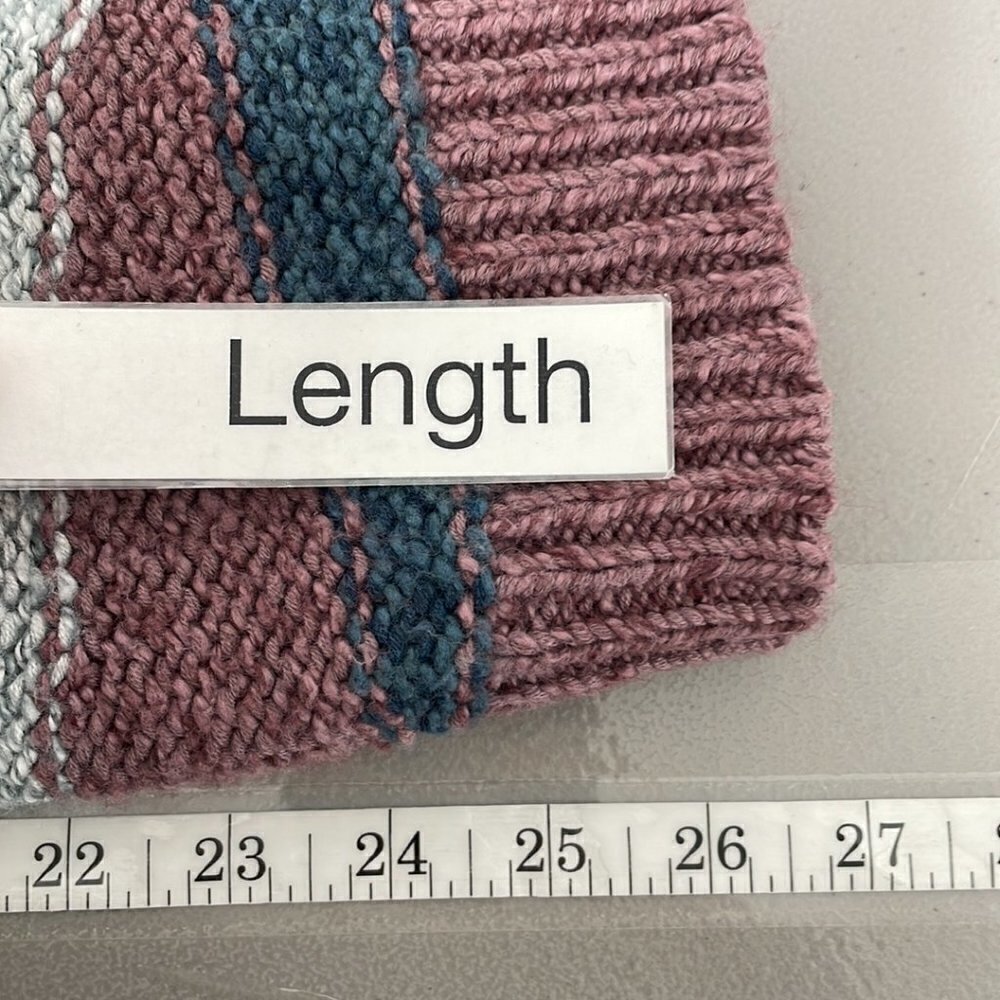 J. Jill Pure Jill Sweater Crew Neck Chunky Knit Pink Teal Size Medium M - Picture 12 of 13